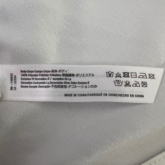 Flora Nikrooz Slip Dress Lingerie Floral Lace Trim White Mini Size S - Picture 7 of 7